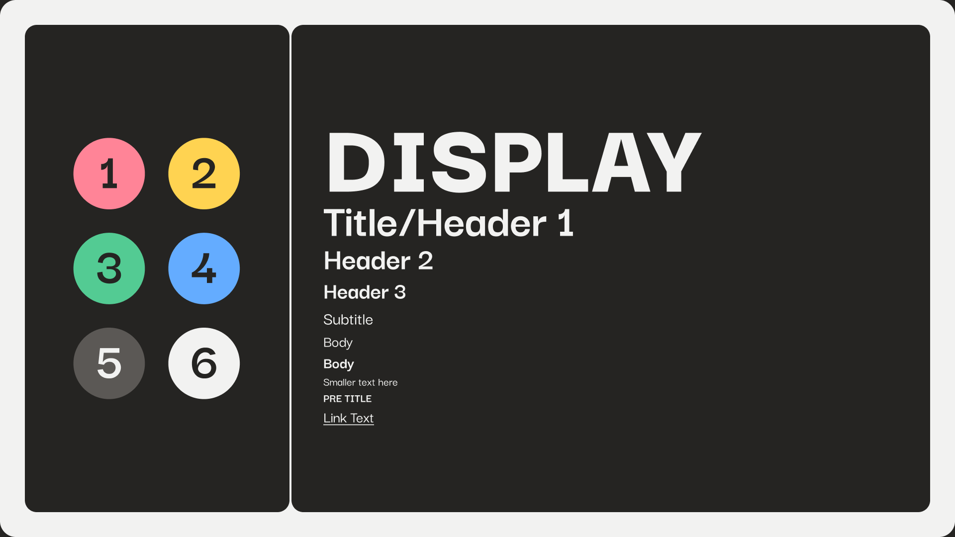 GWSK brand foundations showing colour palette and typography hierarchy